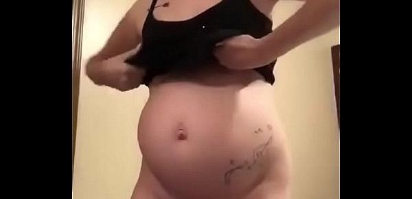  Hot Pregnant Mommy Teases You till cum